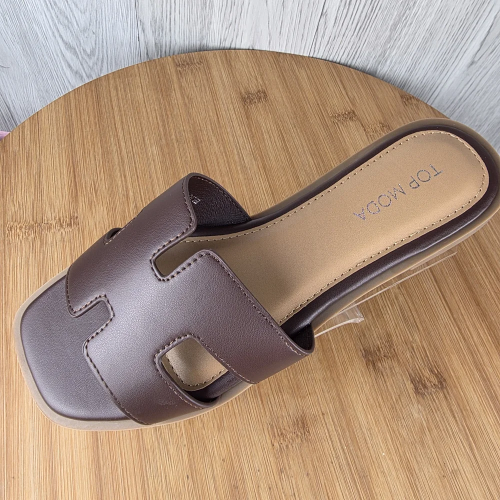 Women's Brown H Sandals - Picture 3 of 13